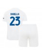 Inter Milan Nicolo Barella #23 Venkovní dres pro děti 2023-24 Krátký Rukáv (+ trenýrky)